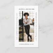 Minimales und modernes Berufliches Business-Foto Visitenkarte (Vorderseite)