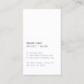 Minimales und modernes Designer-Scribble-Logo Visitenkarte (Rückseite)