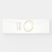Minimales und modernes Gold Designer Scribble-Logo Banner (Horizontal)