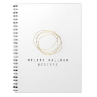 Minimales und modernes Gold Designer Scribble-Logo