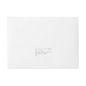 Minimales und modernes Gold Designer Scribble-Logo Rundum-Adressaufkleber (Vorderseite)