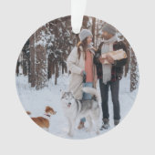 Minimales weihnachtliches skandinavisches Forest G Ornament (Vorderseite)