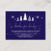 Minimales Weihnachtsduschbuch für Babykarte Begleitkarte (Vorderseite)