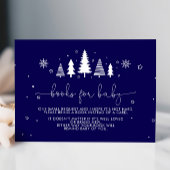 Minimales Weihnachtsduschbuch für Babykarte Begleitkarte