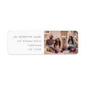 Minimales Weihnachtsfest-Foto | Modernes Familienp (Vorne)