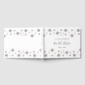 Minimales weißes Pearl-Brautparty Gästebuch (Voll)