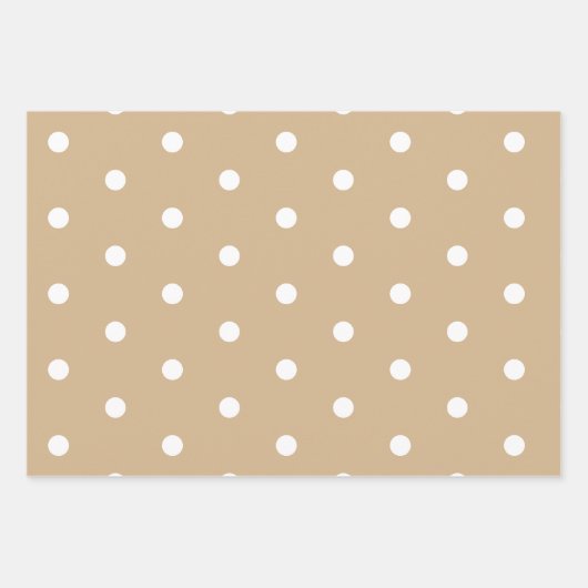 Minimales Whittan Polka Dot Wrapping Paper Geschenkpapier Set (Vorderseite 2)