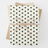 Minimales Whittan Polka Dot Wrapping Paper Geschenkpapier Set (Beispiel)