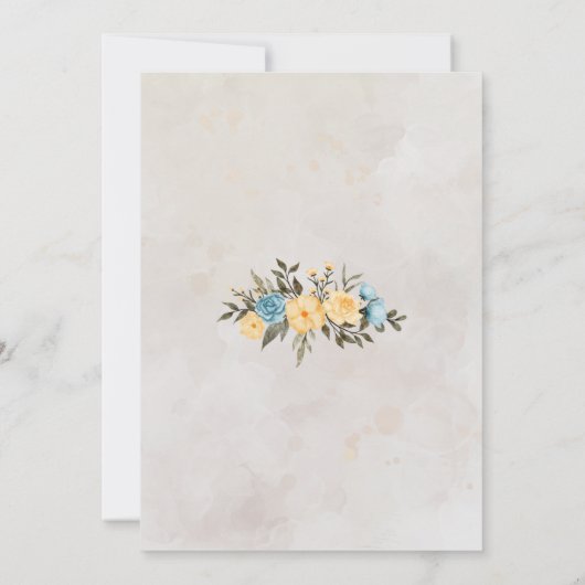 Minimali Pompas Grass Retro Rainbow Boho Birthday Einladung (Rückseite)