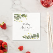 Minimalismode flores de mimosa serviette (Beispiel)