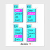 Minimalismus 95 Aufkleberblatt Aufkleber (Blatt)