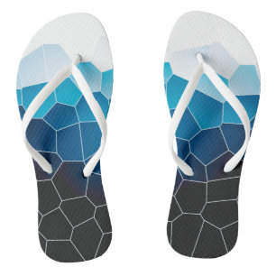 Minimalismus Abstrakt Art Blue White Cells Badesandalen