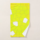 Minimalismus Abstrakt Art Gelb Weiße Zellen Badhandtuch Set (Handtuch)
