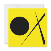 Minimalismus Abstrakt Art Muster Schwarz Gelb