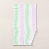 Minimalismus Abstrakt Art Pale Türkis Grün Rosa Badhandtuch Set (Handtuch)