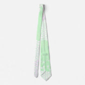 Minimalismus Abstrakt Art Pale Türkis Grün Rosa Krawatte (Rückseite)