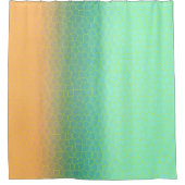 Minimalismus Abstrakt Art Pale Türkis Grüne Korall Duschvorhang (Vorderseite)