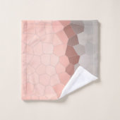 Minimalismus Abstrakt Art Pastell Graue Zellen Badhandtuch Set (Waschlappen)