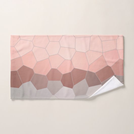 Minimalismus Abstrakt Art Pastell Graue Zellen Badhandtuch Set (Handtuch)