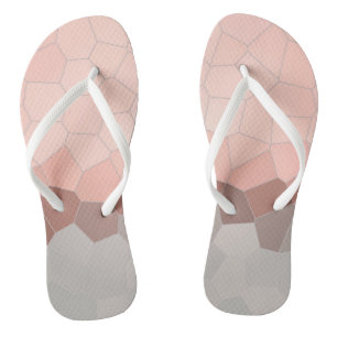 Minimalismus Abstrakt Art Pastell Pink Cells Badesandalen