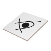 Minimalismus Abstrakt Art Schwarz/Weiß Fliese (Seite)