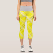 Minimalismus Abstrakt Art Yellow Gran Via Nassa Capri Leggings (Vorderseite)