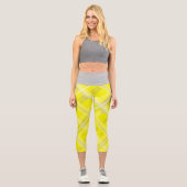 Minimalismus Abstrakt Art Yellow Gran Via Nassa Capri Leggings (Vorderseite)