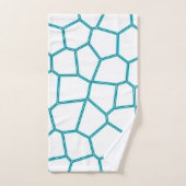 Minimalismus Abstrakte Kunst Blasstürkisfarbene We Badhandtuch Set (Handtuch)