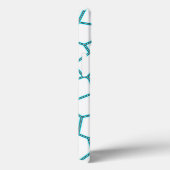 Minimalismus Abstrakte Kunst Blasstürkisfarbene We Case-Mate iPhone Hülle (Rückseite / Rechts)