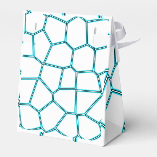 Minimalismus Abstrakte Kunst Blasstürkisfarbene We Geschenkschachtel (Rückseite)