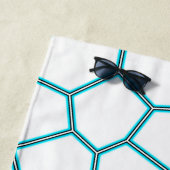 Minimalismus Abstrakte Kunst Blasstürkisfarbene We Strandtuch (Beispiel)