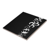 Minimalismus Abstrakte Kunst Schwarz-weiß Hand Zei Fliese (Seite)