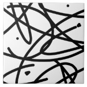 Minimalismus Abstraktes Kunstmuster Fliese (Vorderseite)