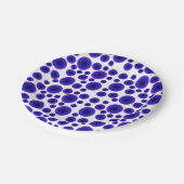 Minimalismus Bright Lila Abstrakt Pappteller (Schrägansicht)