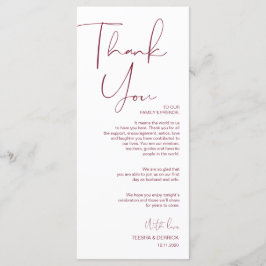 Minimalismus Burgundy Script Place Einstellung Vie Programm