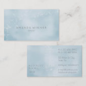 Minimalismus Dandelion Confetti Gray Glass Ombre Visitenkarte (Vorne/Hinten)