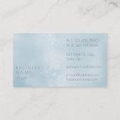 Minimalismus Dandelion Confetti Gray Glass Ombre Visitenkarte (Rückseite)