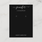 Minimalismus der Logo-Handmade-Schmuck-Karte Schwa Visitenkarte (Vorderseite)