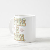 Minimalismus der Öko-Aktivisten Kaffeetasse (Vorderseite Links)