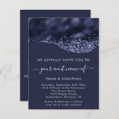 Minimalismus des QR-Codes für die Blaue Navy und d (Vorne/Hinten)