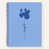 Minimalismus Einfache Blume Notizblock (Vorderseite)