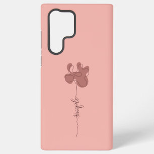 Minimalismus Einfache Blume Samsung Galaxy Hülle