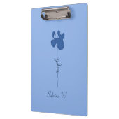 Minimalismus Einfache Blumen-Clipboard Klemmbrett (Links)