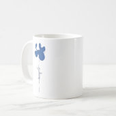 Minimalismus Einfache Blumen-Tasse Kaffeetasse (Vorderseite Links)