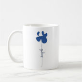 Minimalismus Einfache Blumen-Tasse Kaffeetasse (Links)