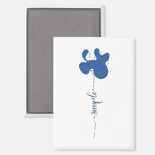 Minimalismus Einfaches Blumenmagnet Magnet