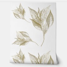 Minimalismus Elegante Foliage in goldenen Tönen