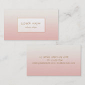 Minimalismus Elegante Moderne Visitenkarte (Vorne/Hinten)