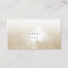 Minimalismus Elfenbein Grungy Ombre Stylist Visitenkarte