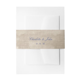 Minimalismus Elfenbein Velvet Rücksendeadressen-Au Einladungsbanderole